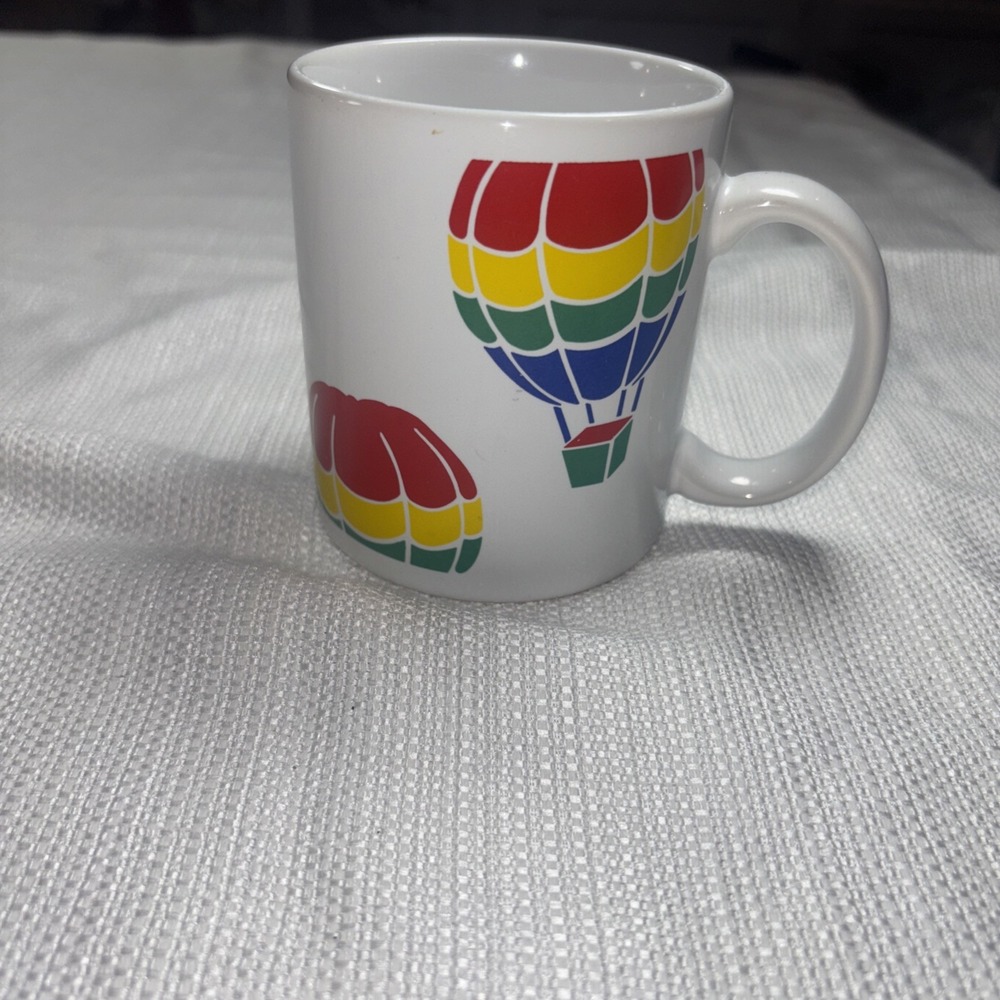 Vintage FTD Rainbow Hot Air Balloon Mug Coffee Cup, Especially for You - Picture 3 of 7